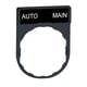 Porte-étiquette Harmony série ZBY - 30x40 - étiquette blanc/noir 8x27 - "AUTO/MAIN" - ZBY2164