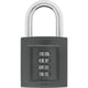 Cadenas à combinaison 4 molettes zamak 158/50 largeur 50 mm