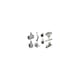 Garniture complète de porte coulissante 3530GVP force 80 kg et ouverture 1500 mm pour rail 35 x 30 mm