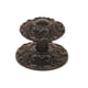 Bouton de porte MARGUERITE zamak noir diamètre 66 mm