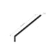 Tringle ronde pour espagnolette noir RAL 9005 pleine longueur 1300 mm