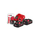 Pack batteries et chargeur pour outillage électroportatif M18 HNRG-302 - 2 batteries 18V 3Ah et 1 batterie RED LITHIUM 12V 2Ah - chargeur rapide