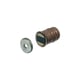 Loqueteau magnétique rond à enfoncer force 5 kg marron