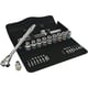 Douilles et cliquet avec levier d'inversion à carré 1/2" métrique 8100 SC 8 Jeu cliquet Zyklop Metal 10-19 mm en Coffret de 28 pièces