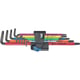 Clés mâles coudées Torx® gainée multicouleurs avec fonction retenue 967/9 TX XL Multicolour HF 1 - T8 à T40 Jeu de 9 pièces