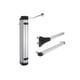 Ferme-portail hydraulique VERTICLOSE 2 argent pour portail largeur 1500 mm