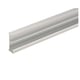 Profil de dossiers suspendus 1321 à clipper sous tablette longueur 4000 mm aluminium argent