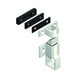 Loqueteau de châssis aluminium à tirette DS6402 avec gâche