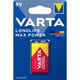 Pile LONGLIFE POWER MAX - 6LR61/LR61 - 9 V - blister de 1