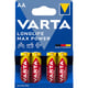 Pile LONGLIFE POWER MAX -  LR6/AA - 1,5 V - blister de 4