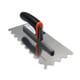 Platoir cranté demi lune avec lame en inox - 280 x 130 mm