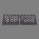 Kit brosses mousse noire Indigo x2 + 14 clips