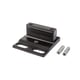 Sabot de portail réglable pour verrou SABO diamètre 20 mm noir