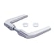 Béquille double aluminium 3006M carré de 8 x 60 mm