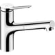 Mitigeur d'évier ZESIS 150 M33 avec douchette extractible - Finition : chromé - Hauteur du bec : 146 mm - Longueur du bec : 219 mm