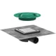 Siphon de douche 15 X 15 cm acier inox