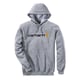 Sweat à capuche 100074 gris chiné