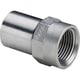 Embout inox mâle femelle à sertir taraudé 23111
