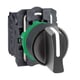 Bouton tournant à manette Harmony série XB5AD - 22 mm - 2 positions fixes - 1O+1F - XB5AD25