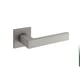 Béquille double sur rosace carrée 2275 nickel satiné