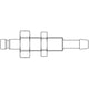 Coupleur rapide profil International 20SFTS - DN2,7 mm - laiton nickelé - cannelé - 3 mm