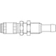 Coupleur rapide profil International 20KBTS - DN2,7 mm - laiton nickelé - cannelé - 4 mm