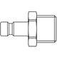 Coupleur rapide profil International 20SFAM - DN2,7 mm - laiton nickelé - mâle - 5 mm