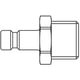 Coupleur rapide profil International 20SFAW - DN2,7 mm - laiton nickelé - mâle - G1/8