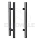 Poignée de tirage double inox 304 noir mat BORDEAUX