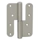 Paumelle renforcée inox bouts ronds pour menuiserie bois  100 x 86 mm