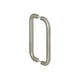 Poignée de tirage double angle arrondi inox 304 BORDEAUX longueur 200 mm