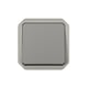 Interrupteur va-et-vient étanche avec enjoliveur PLEXO - 10 AX - gris