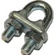 Serre-câble à étrier en acier - Matière : acier - Diamètre de câble maximal : 4 mm - Nombre de pièces : 10