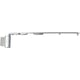 Compas oscillo-battant PVC  UNI-JET D axe à 13 recouvrement de 20 longueur 240 mm droit