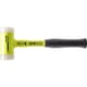 Massette SUPERCRAFT à embouts interchangeables nylon blanc tête jaune fluo sans rebond manche en acier incassable antidérapant - 1,15 kg - 315 mm