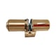 Cylindre rond 787 A2P1* 2 entrées laiton poli 62 x 50 mm