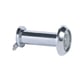 Judas optique laiton chromé angle de vision 160° pour porte épaisseur 38 à 60 mm