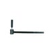 Gond de volet simple SPECIAL ISOLATION par l'extérieur à sceller longueur 260 mm diamètre 14 mm noir