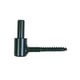 Gond de volet simple à vis bois longueur 85 mm diamètre 14 mm noir