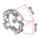 Support standard pour moteur de volet roulant TMODE
