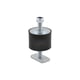 Silentbloc avec embouts filetés et écrou - Diamètre : 40 mm - Filetage : M8 - Hauteur : 30 mm