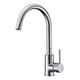 Mitigeur d'évier Saône bec haut chromé - Hauteur du bec 214 mm - Longueur du bec 188 mm