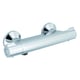 Mitigeur de douche thermostatique Rhône chromé - Combiné de douche Oui - 130 à 170 mm