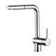 Mitigeur d'évier Saône bec extractible chromé - Hauteur du bec 290 mm - Longueur du bec 220 mm