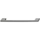 Poignée de meuble forme D alliage zingué aspect titane entraxe 192 mm