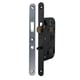 Serrure à larder 1 point MULTIBAT à mentonnet bec-de-cane à condamnation axe 50 mm noire