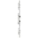 Serrure 3 points pêne dormant demi-tour 6470 pêne basculant crochet biseauté têtière U 22 mm entraxe 92 mm