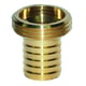 Raccord d'arrosage cannelé cylindrique mâle en laiton