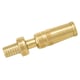 Lance d'arrosage gros débit laiton avec raccord cannelé 20 x 27 mm pour tuyau de 19 mm