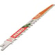 Carte de 5 lames de scie sabre LHSC pour bois verts - 241x19x1,3 mm